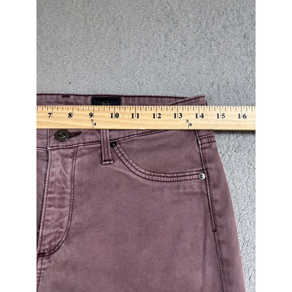 Adriano Goldschmied Woman Size 26 R Purple The Abbey Ankle Mid Rise Super Skinny - Picture 13 of 14